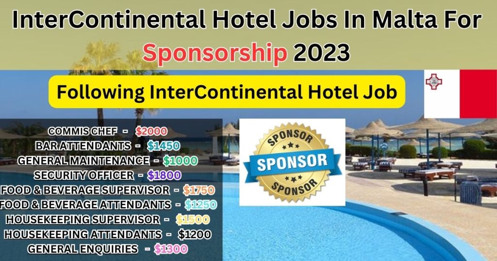 InterContinental Hotel Jobs In Malta