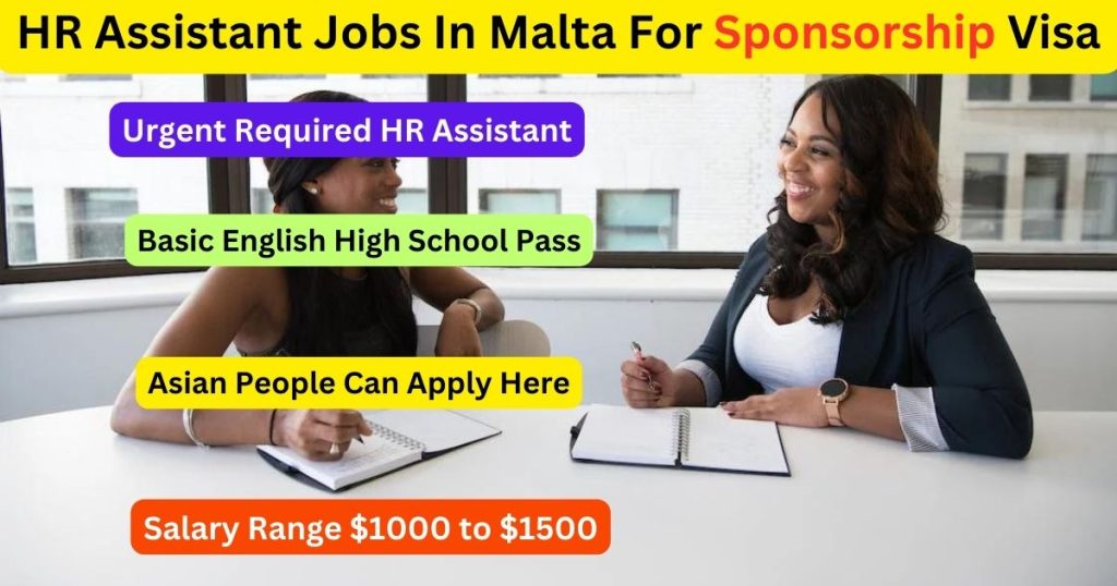 HR Assistant Jobs In Malta For Sponsorship