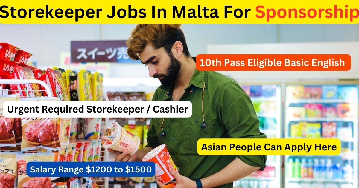 Storekeeper Jobs In Malta For Sponsorship