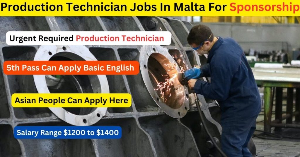 Production Technician Jobs In Malta For Sponsorship