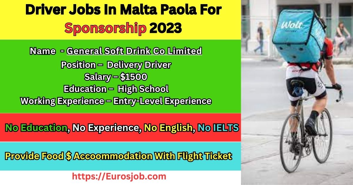 Driver Jobs In Malta Paola