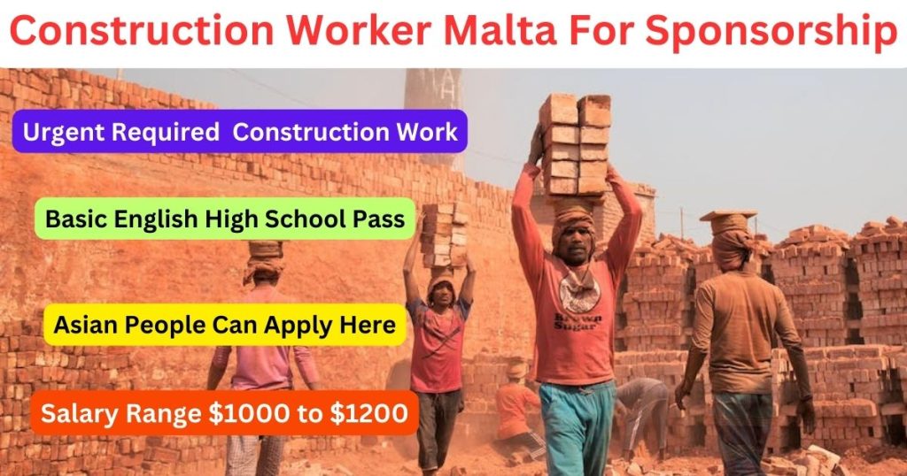 Construction Worker Malta For Sponsorship
