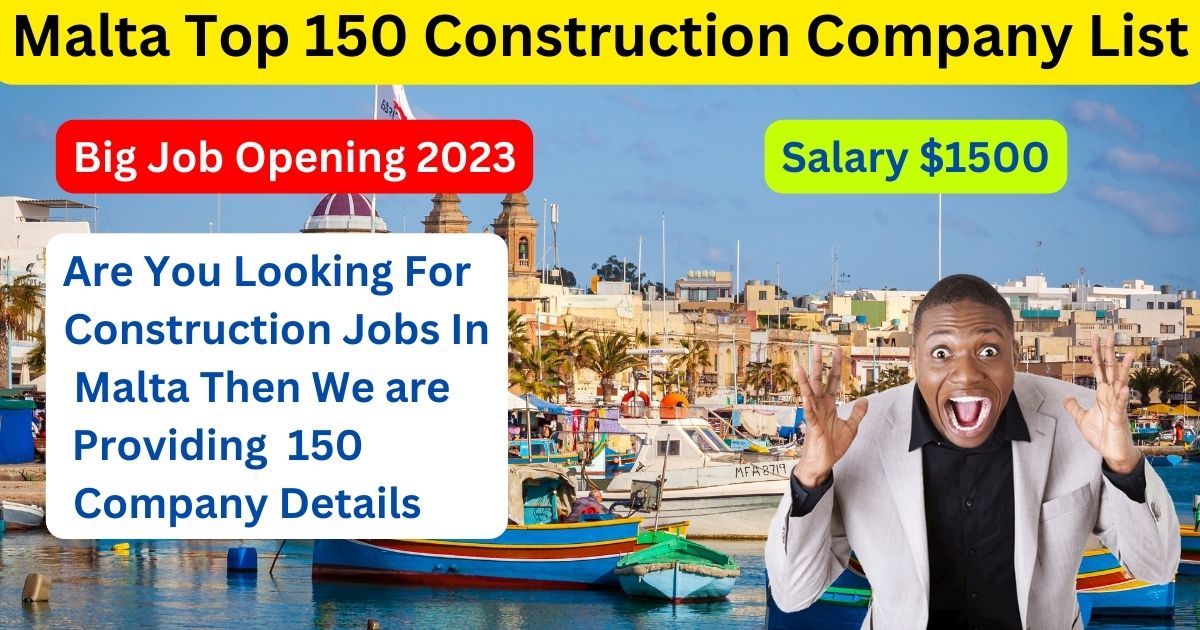 Malta Top 150 Construction Company List