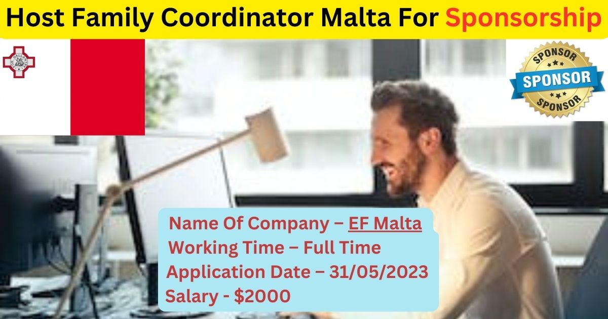 Host Family Coordinator Malta For Sponsorship