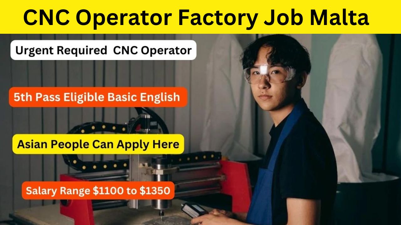 CNC Operator Factory Job Malta